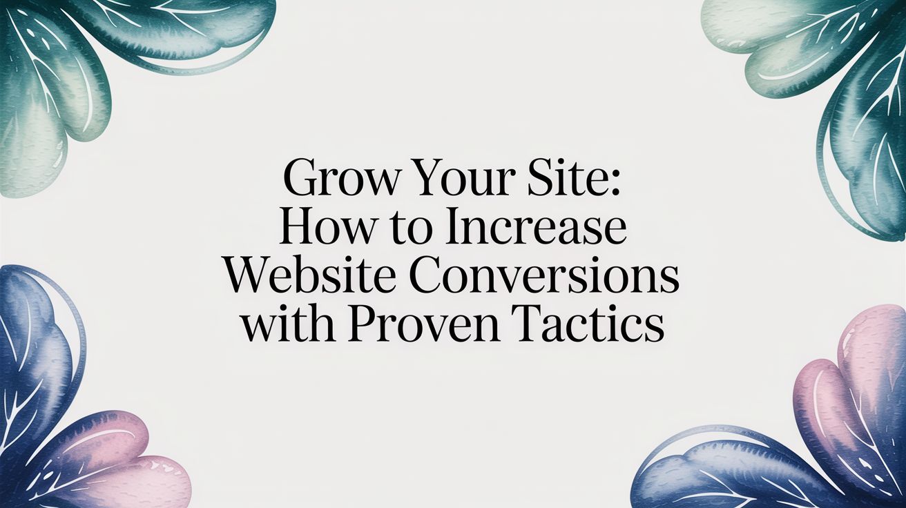 Grow Your Site: How to Increase Website Conversions with Proven Tactics