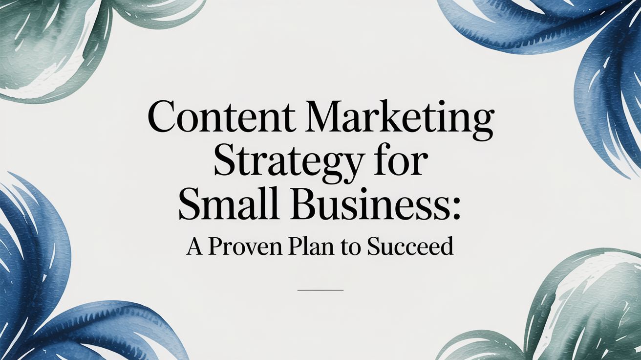 Content Marketing Strategy for Small Business: A Proven Plan to Succeed