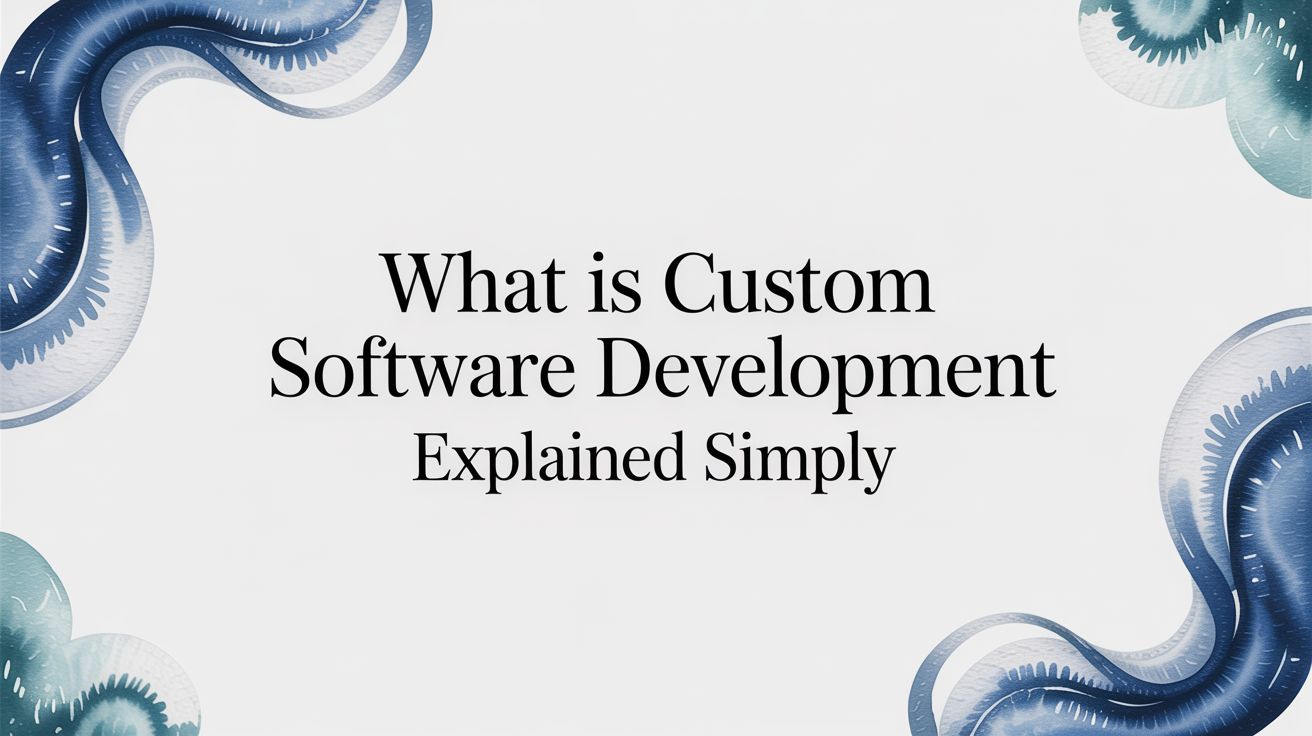 What Is Custom Software Development Explained Simply