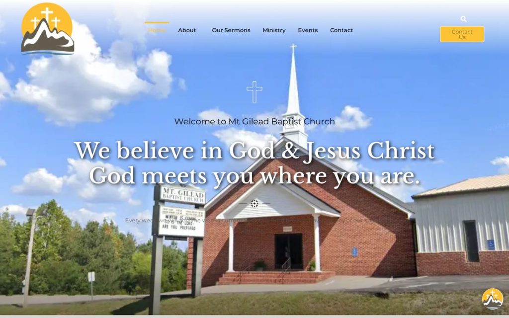 Homepage of mtgileadbc, a website by Studio Blue Creative