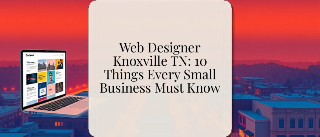 Web Designer Knoxville TN: 10 Things Every Small Business Must Know
